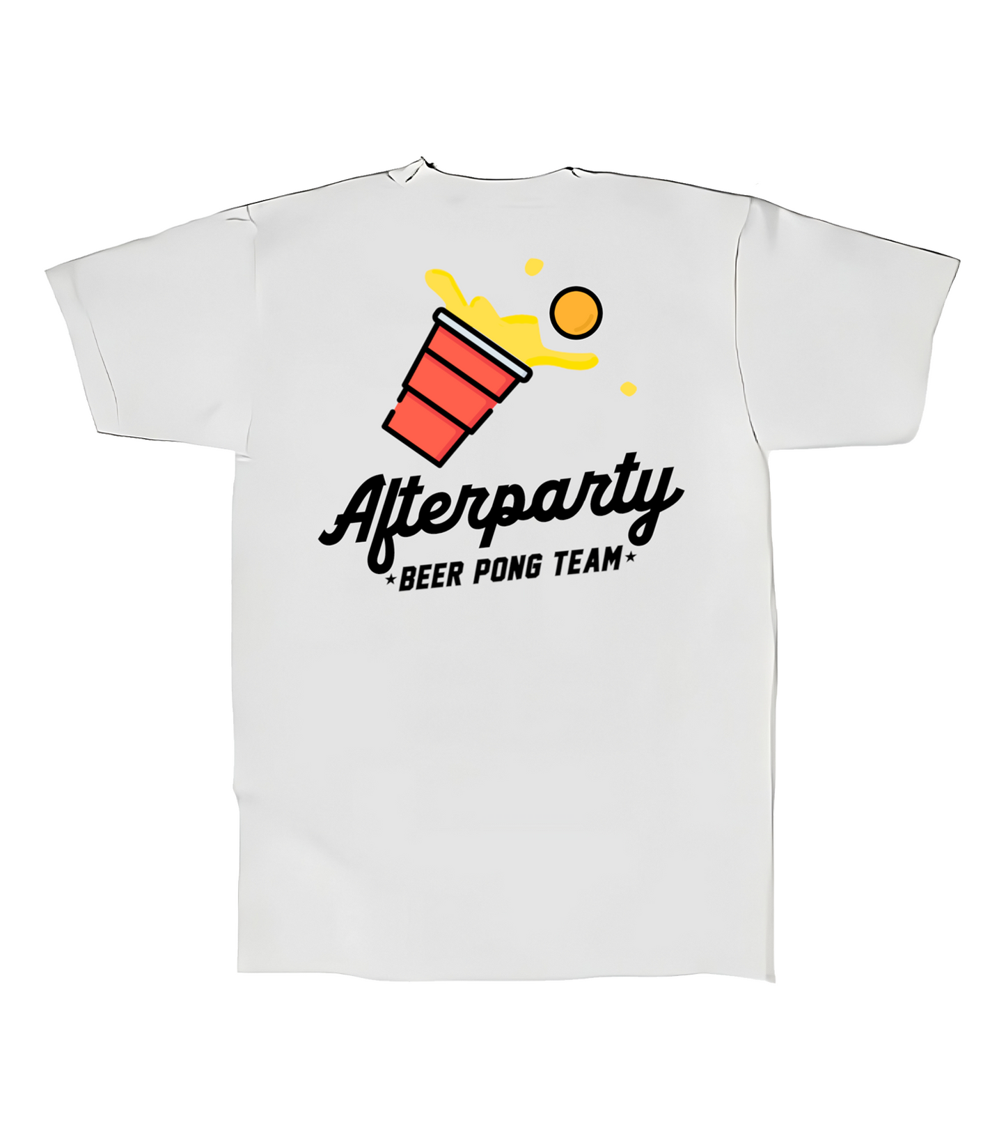 White Beer Pong Team- Short Sleeve